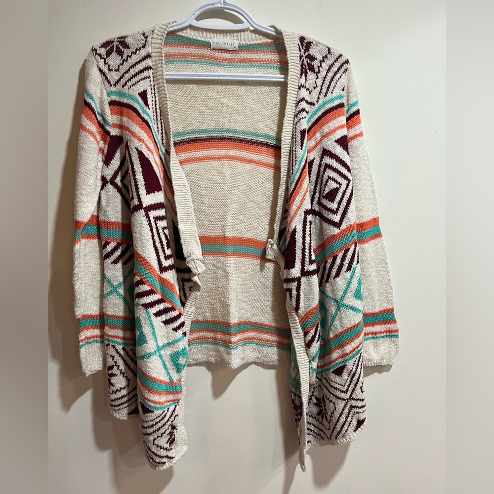 Full tilt abstract cardigan sz XL